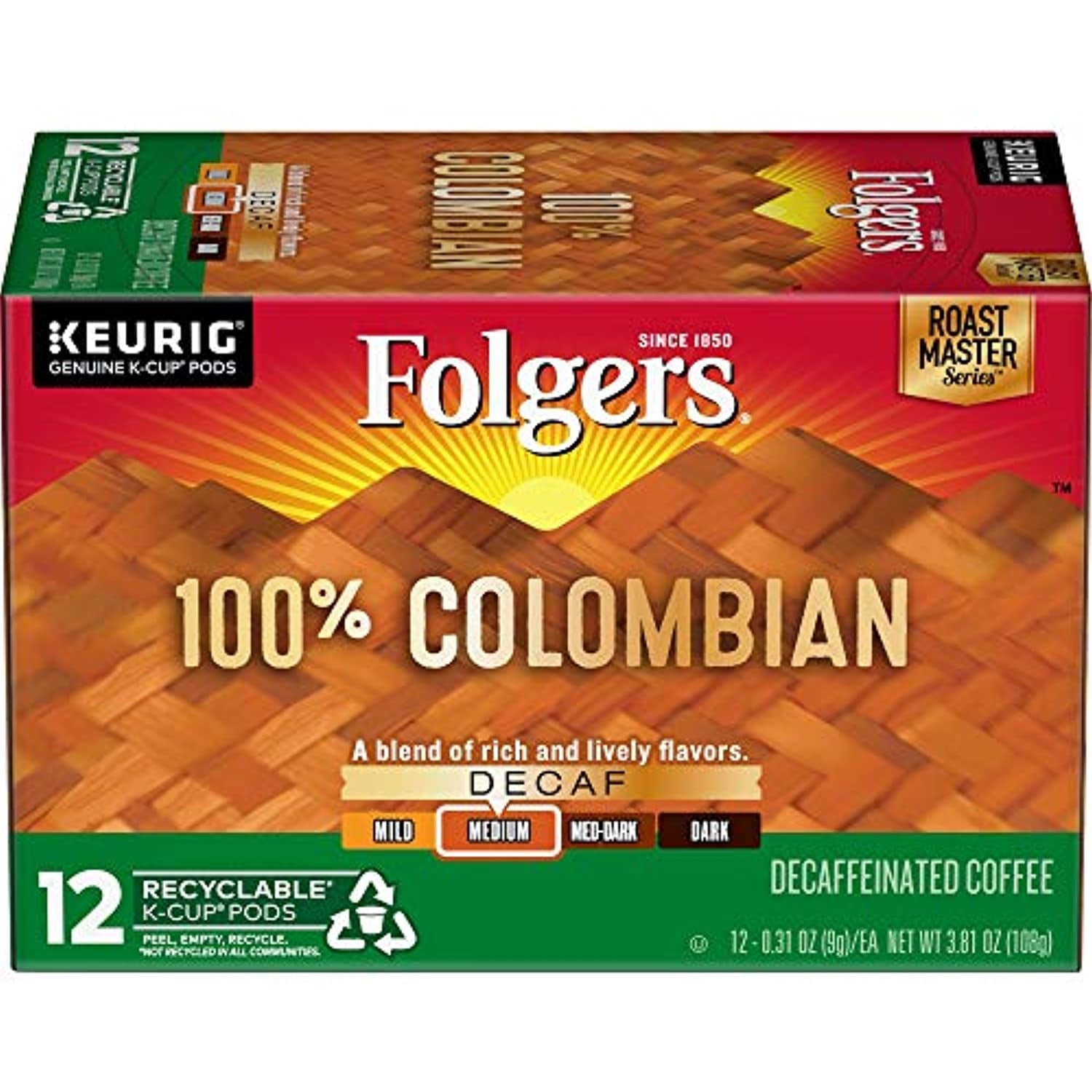 folgers colombian decaf coffee