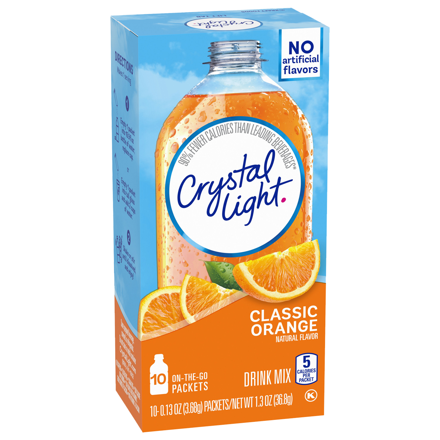 Crystal Light On The Go Classic Orange Drink Mix 36.8g