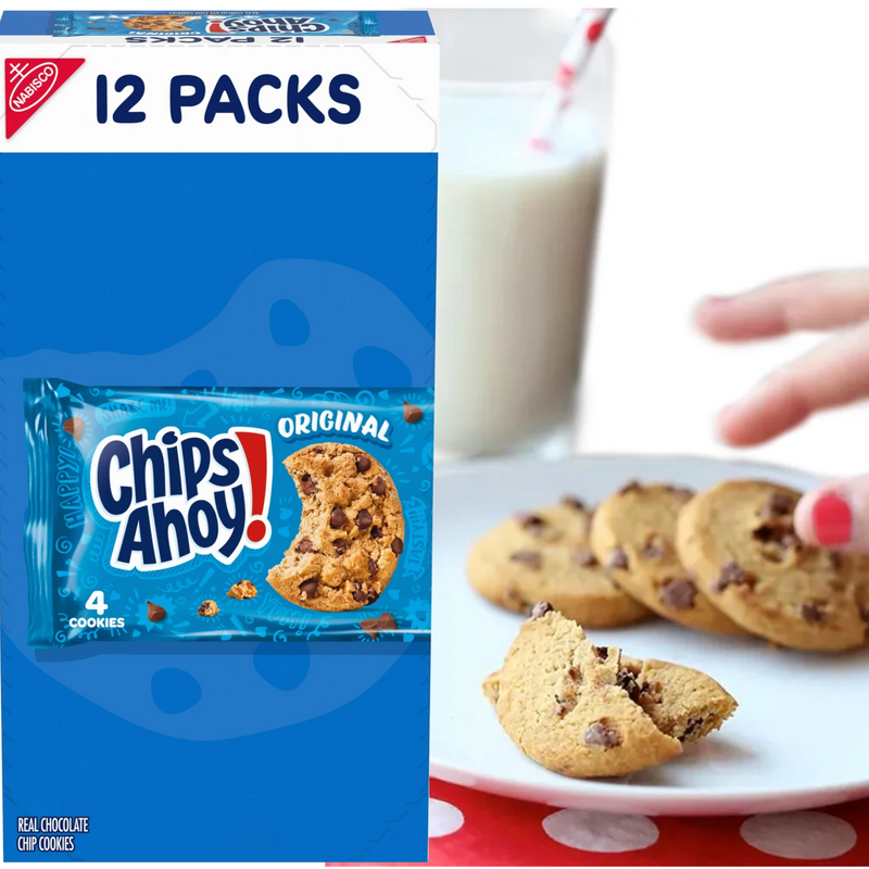 CHIPS AHOY! Original Chocolate Chip Cookies, 12 Snack Packs