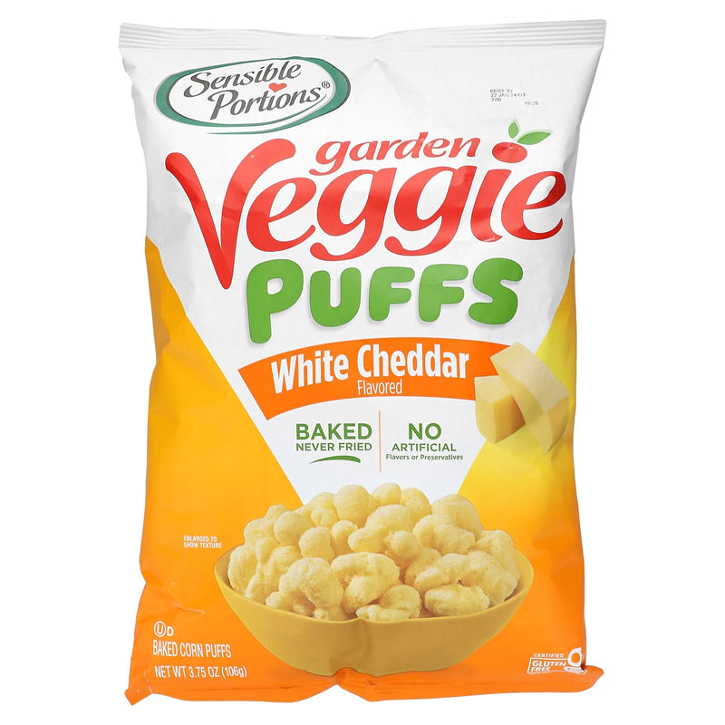 Sensible Portions Garden Veggie Puff White Cheddar 106g (Best Before Date 03/09/2024)