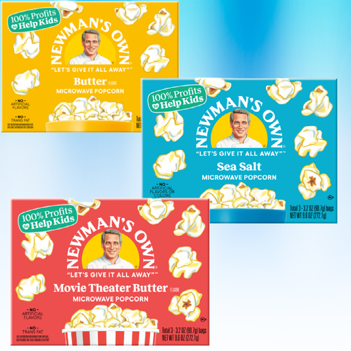 Newman's Own Pop corn Bundle Butter | Sea Salt | Movie Theatre Butter