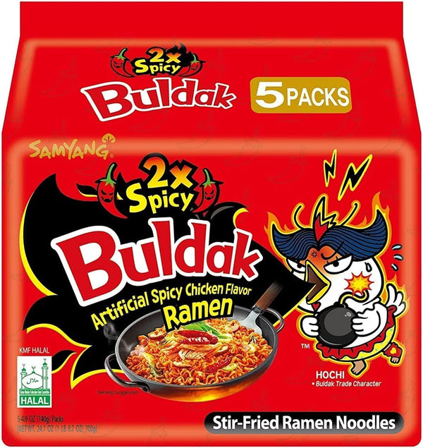 Samyang 2x Spicy Buldak Hot Chicken Flavor Ramen( 5 pack)