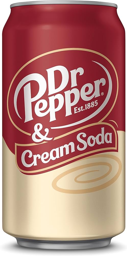 Dr Pepper Cream Soda Flavoured Soda 355ml