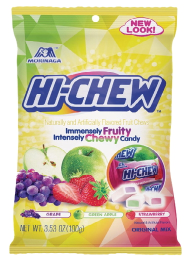 Hi Chew Variety Pack Sweet & Sour 90g | Softed Caramel 85g | Fantasy Mix  85g | Original Mix 85g | Reduced Sugar 60g