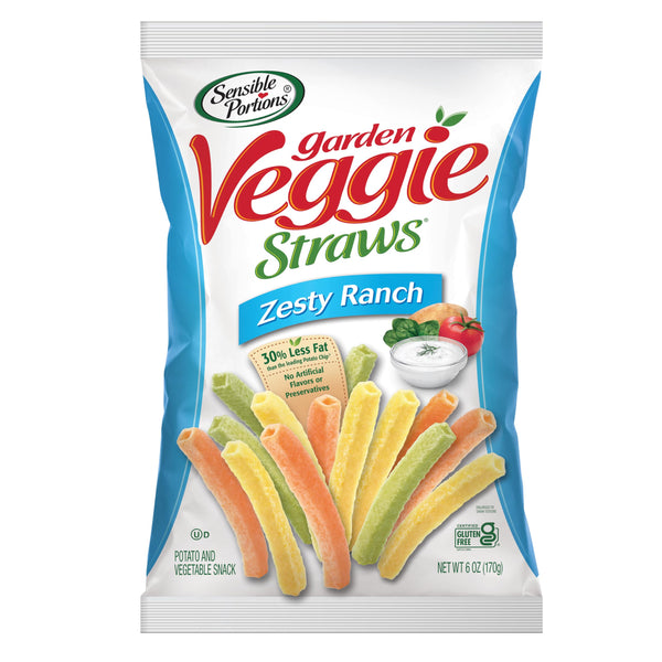 Sensible Portions Veggie Straws - Zesty Ranch 170g