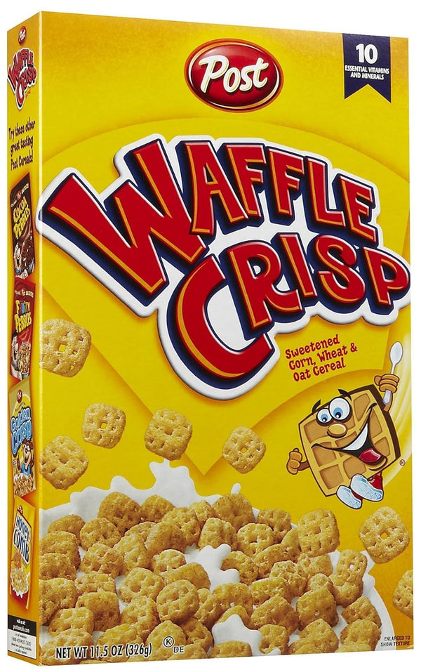 Post Waffle Crisp Cereal 326g