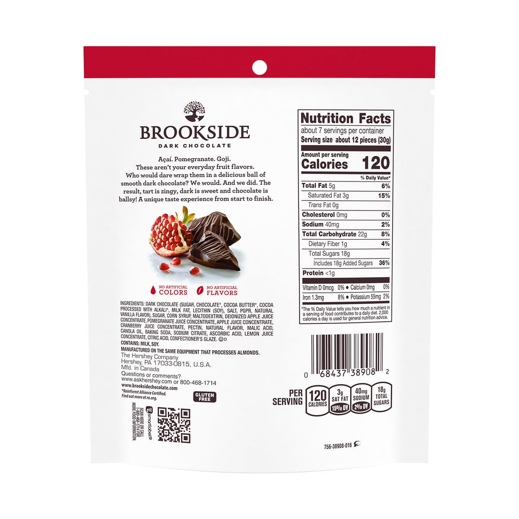 Brookside Dark Chocolate Pomegranate Flavour 198g