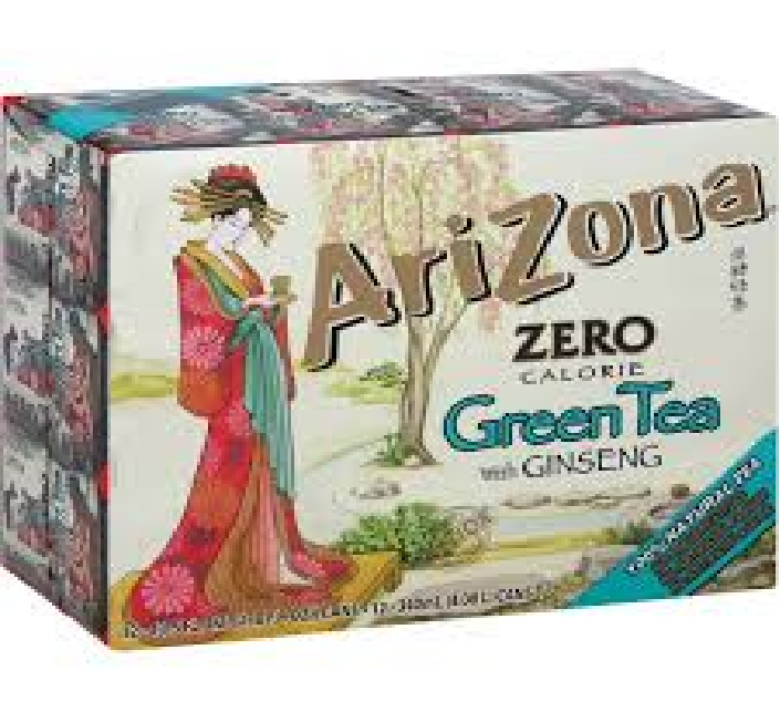 Arizona Diet Green Tea with Ginseng - 12 Pack (340ml Cans)