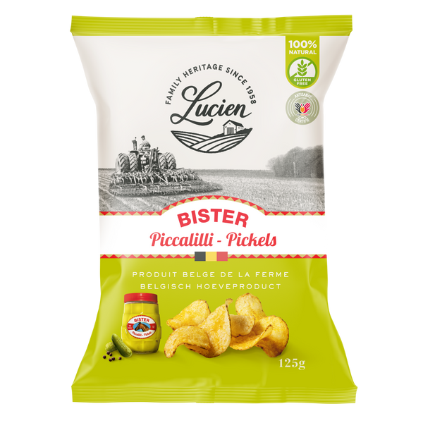 Lucien Bister Piccalilli Pickles Chips 125g