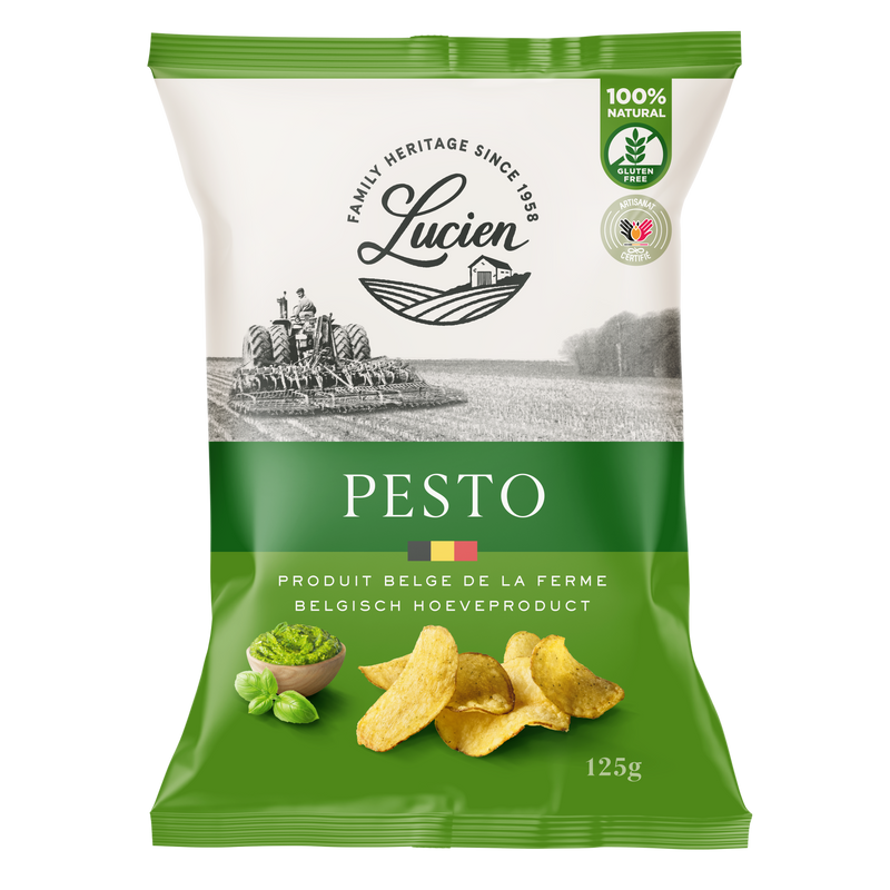 Lucien Pesto Chips 125g