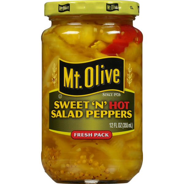 Mt. Olive Fresh Pack Sweet N Hot Salad Peppers 355ml