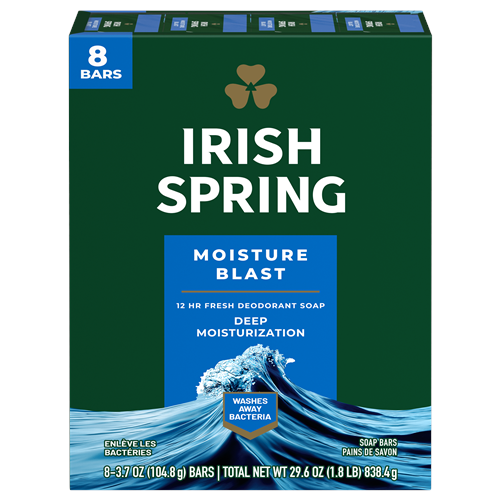 Irish Spring Moisture Blast Body Wash 838.4g (8 x 104.8g)