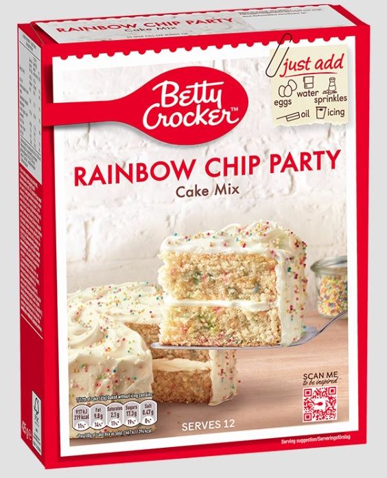 Betty Crocker Rainbow Chip Party Cake Mix 425g