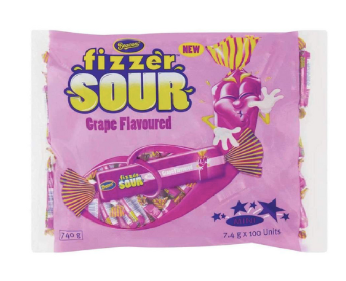 Beacon Fizzer Sour Grape Flavoured 740g | 100 Units