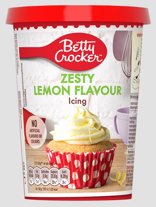 Betty Crocker (EU) Zesty Lemon Flavour Icing 400g