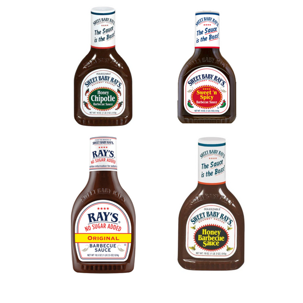 Sweet Baby Ray's 4 Pack | Original | Honey Chiotle | Sweet & Spicy Honey BBq