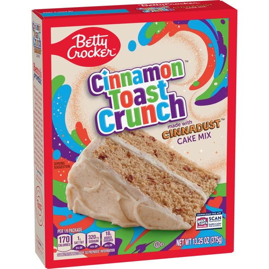 Betty Crocker Cinnamon Toast Crunch Cinnadust Cake Mix 375g