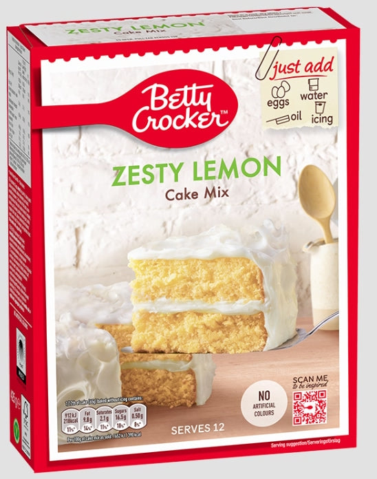 Betty Crocker Zesty Lemon Cake Mix 425g