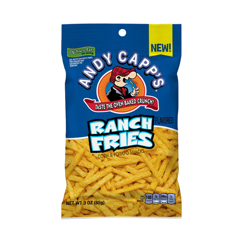 Andy Capp's Ranch Fries Corn & Potato Snacks 85g