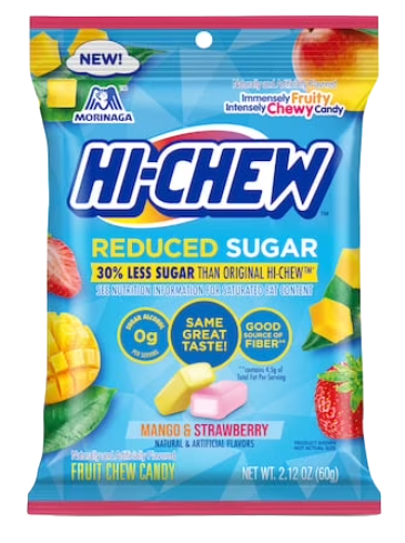 Hi Chew Variety Pack Sweet & Sour 90g | Softed Caramel 85g | Fantasy Mix  85g | Original Mix 85g | Reduced Sugar 60g