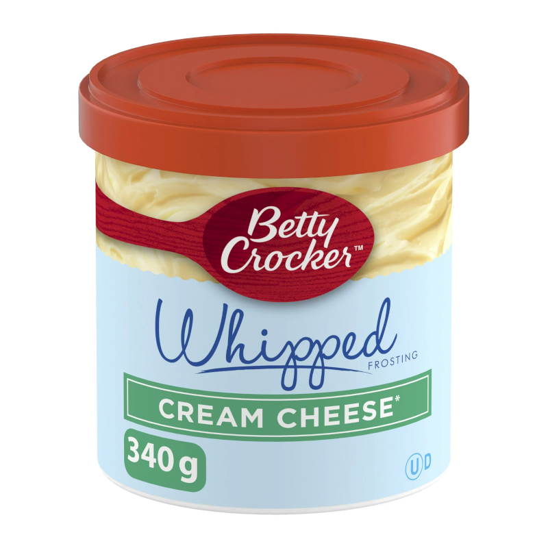 Betty Crocker Whipped Cream Cheese Frosting 340g [Canadian] (Best Before Date 03/12/2024)