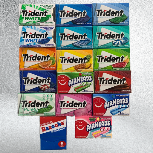 Trident & Airhead Gum 17 flavours