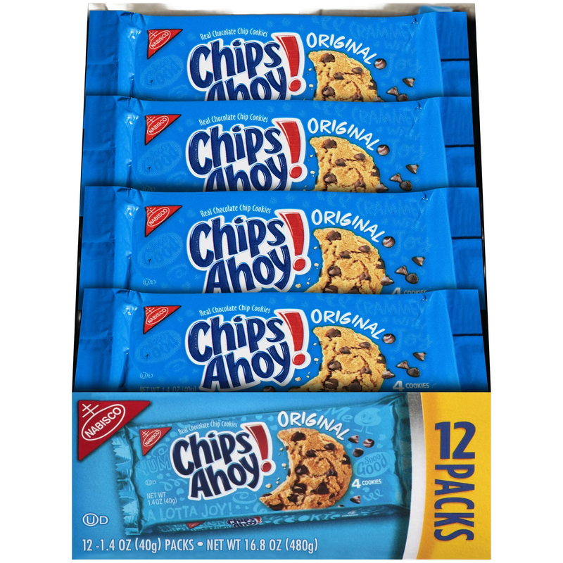 CHIPS AHOY! Original Chocolate Chip Cookies, 12 Snack Packs