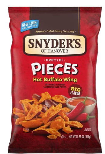 Snyder's Bundle | Cheddar cheese 318g | Honey Mustard Onion 318g | Hot Buffalo Wing 318g | Jalapeno 318g