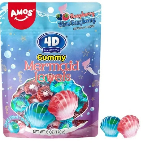 Amos 4D Gummy Mermaid Jewels - 170g