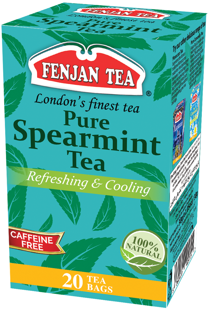 Fenjan Pure Spearmint Tea, Refreshing & Cooling, 20 Tea Bags