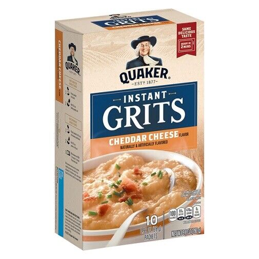 Quaker Instant Grits Cheddar Cheese 280g (Best Before Date 06/10/2024)