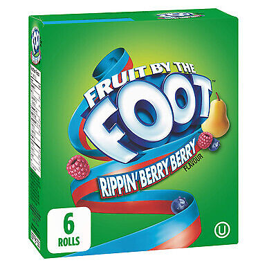 Fruit by the Foot Rippin' Berry Berry Fruit Flavoured Snacks 128g [Can