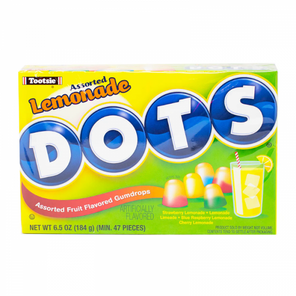 Tootsie Dots Assorted Lemonade Flavoured Theatre Box 184g