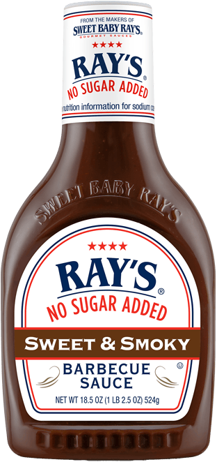 Ray's No Sugar Added Sweet & Smoky Barbecue Sauce 524g