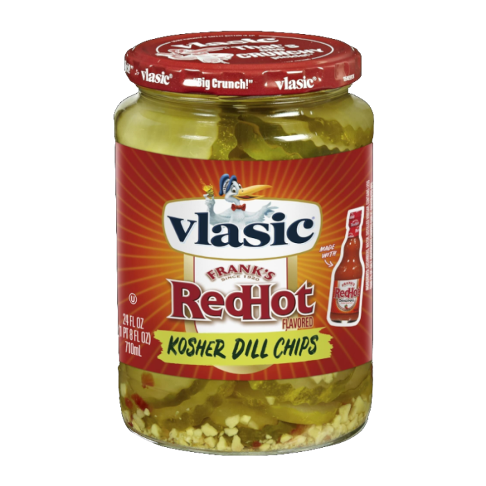 Vlasic Franks Red Hot Kosher Dill Spears 710ml