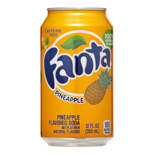 Fanta Pineapple Flavoured Soda 355ml (Pack of 24)