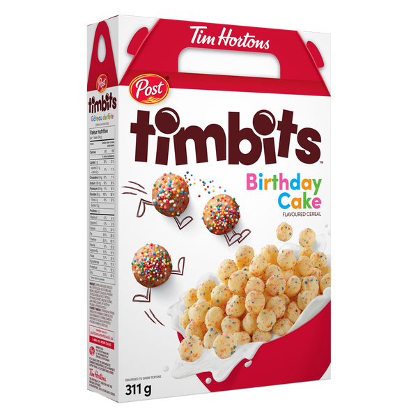 Post Timbits Birthday Cake Flavoured Cereal 311g [Canadian]