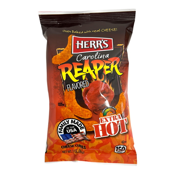 Herr's Carolina Reaper Flavoured Cheese Curls 28g