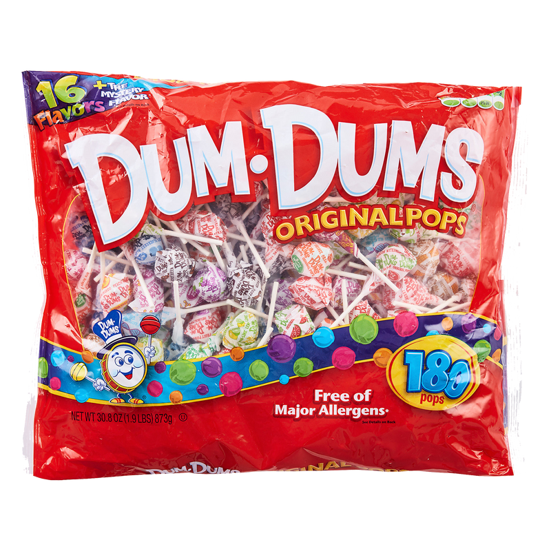 Dum Dums Original Pops 873g-180ct sold by American grocer Uk