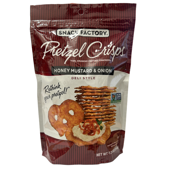 Snack Factory Honey Mustard & Onion Deli Style Pretzel Crisps 204g(Best Before Date 24/06/24)