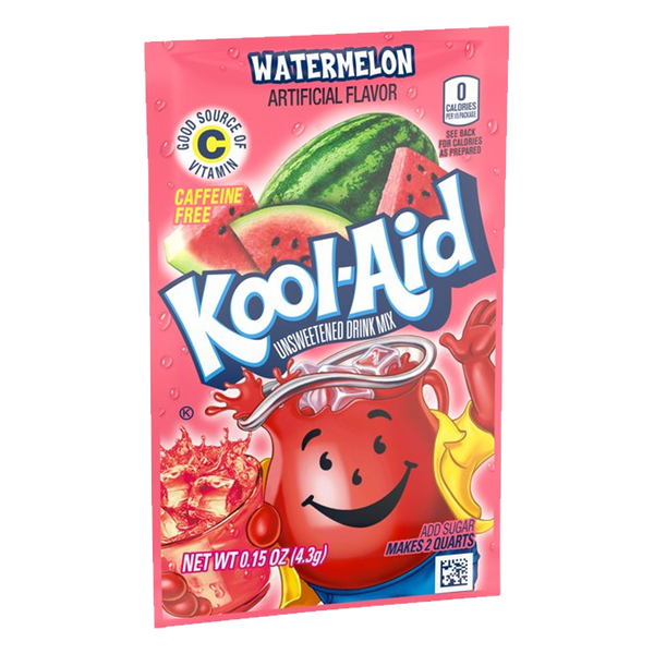 Kool-Aid Watermelon Unsweetened Drink Mix 4.3g(Pack of 6)