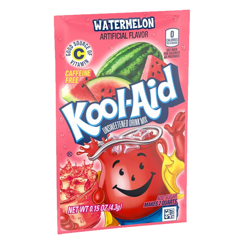 Kool-Aid Watermelon Unsweetened Drink Mix 4.3g(Pack of 6)