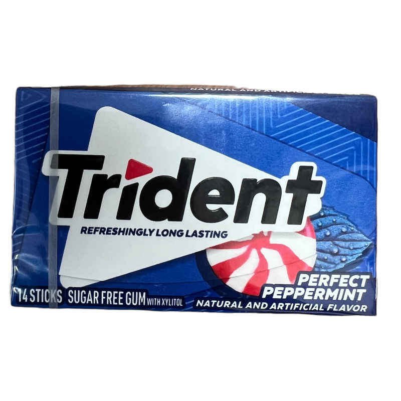 Trident Perfect Peppermint Sugar Free Gum 14 Sticks