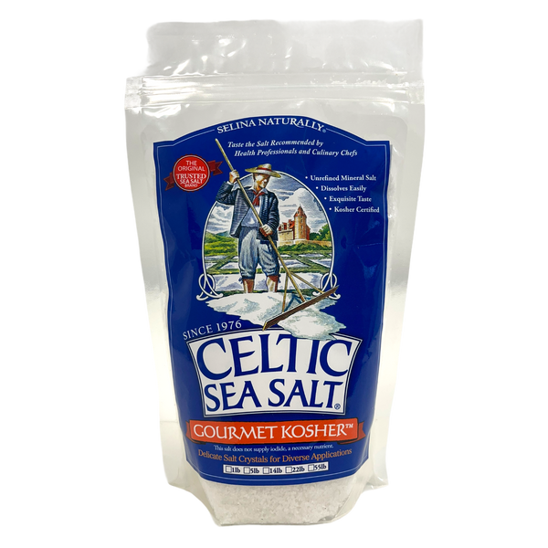  Light Grey Celtic coarse sea salt, 1 lb. bag - Pack of 2 :  Grocery & Gourmet Food