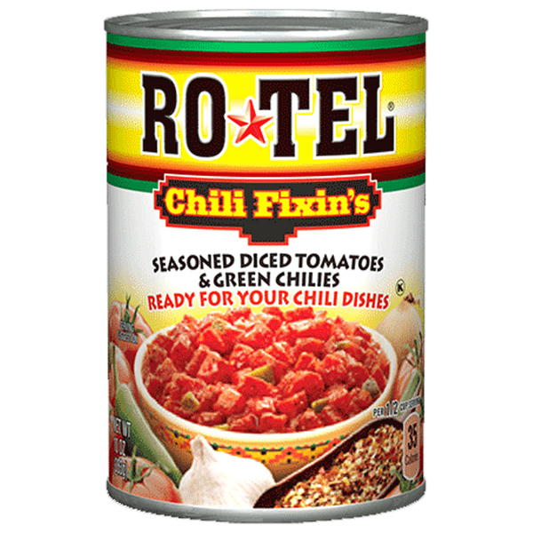 Ro-Tel Chilli Fixin's Diced Tomatoes & Green Chilies 283g (Dented)