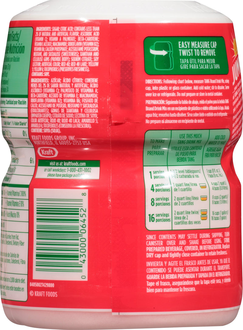 Tang Orange & Strawberry Drink Mix 510g