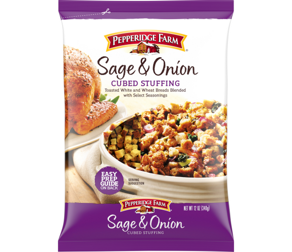 Pepperidge Farm Sage & Onion Cubed Stuffing 340g